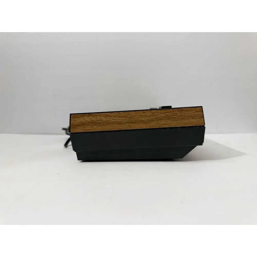 GE General Electric AM FM Alarm Clock Radio Woodgrain Vintage Tested Working!